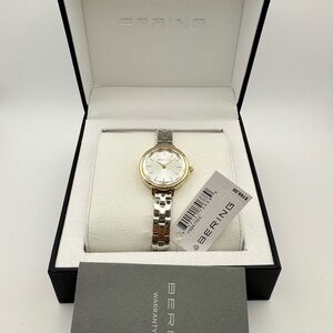 Bering 11024-710-C Women’s Stainless Steel Mesh Band Silver Dial Watch - New